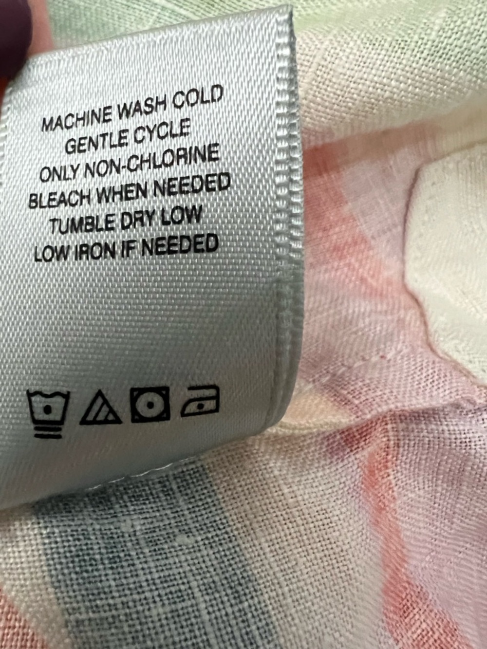 John Mark Hello Sunshine linen Multicolor Striped Button-Down Shirt Sz XL EUC - Picture 10 of 10